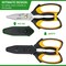 8-inch Scissors Heavy Duty, Multipurpose Scissors, Stainless Steel Blade, with Small Serrations and Protective Cover, Comfortable Non-Slip Handle, Easy Cutting Cardboard,Wires,Leather, Fabric.
